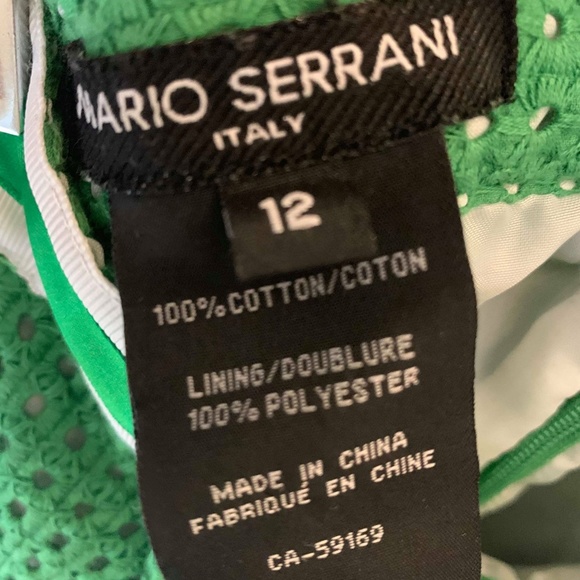 Mario Serrani Italy Green Skirt Size 12 - Picture 2 of 4